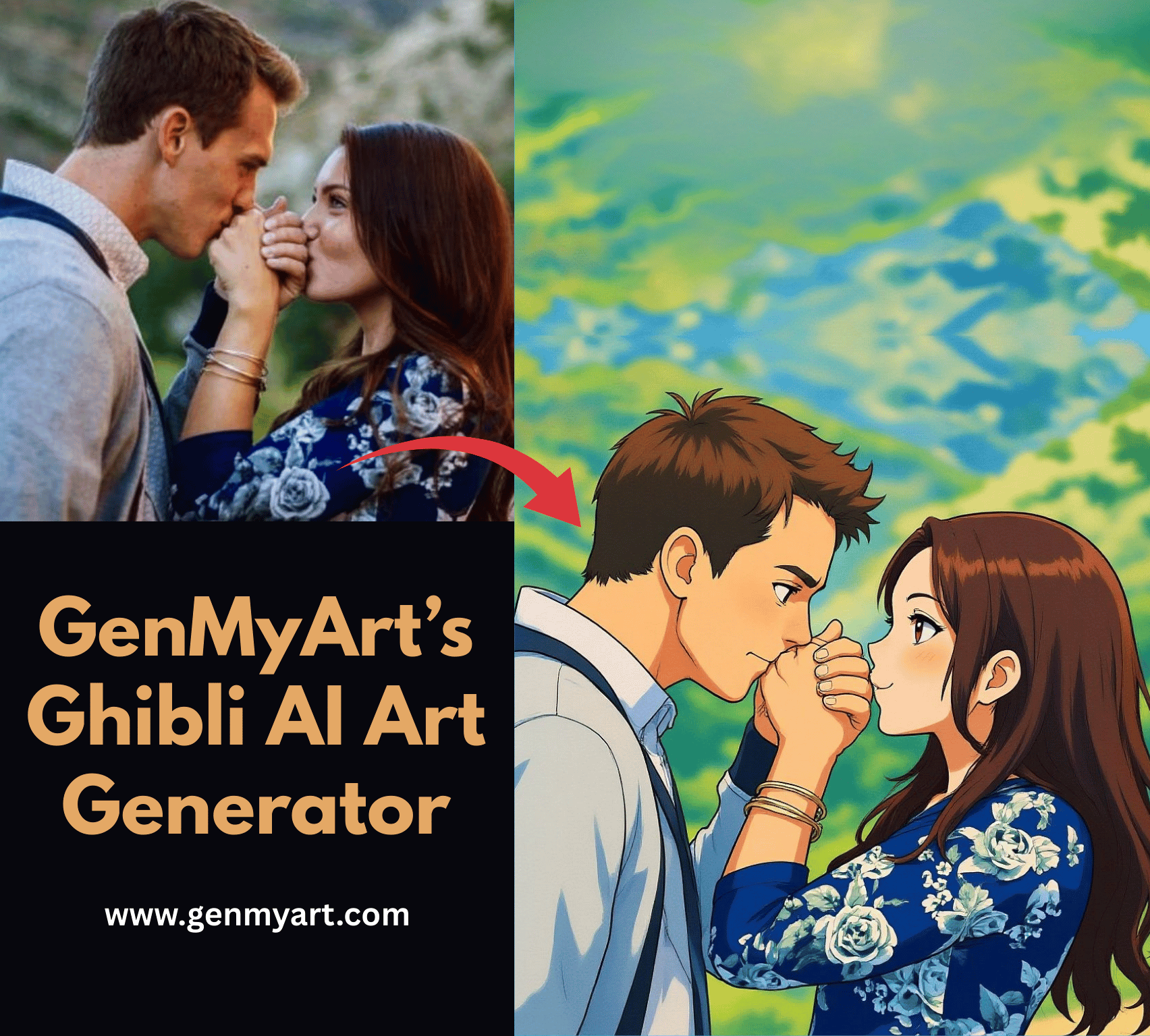 GenMyArtโs Ghibli AI Art Generator