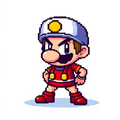 16-Bit Pixel Art Style