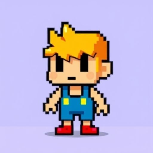8-Bit Pixel Art Style