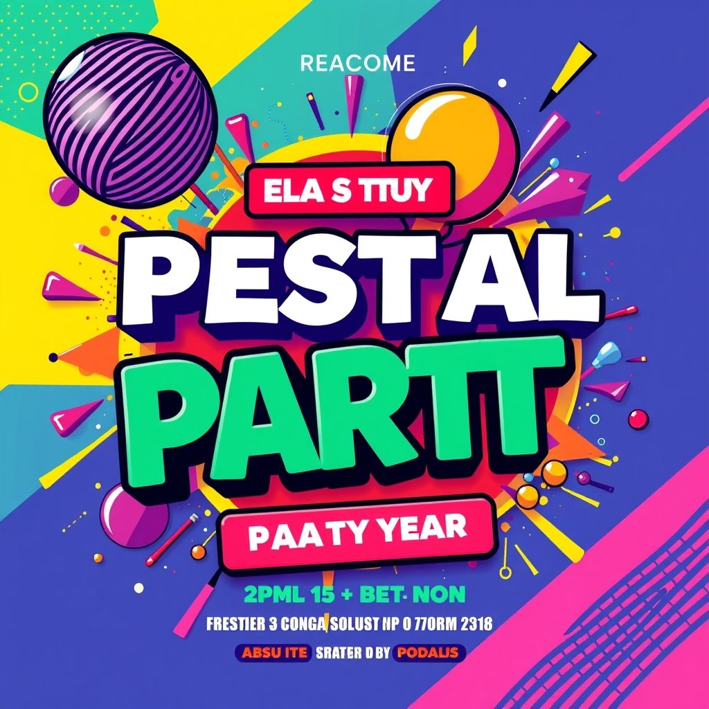 Bold & Vibrant Flyer Style