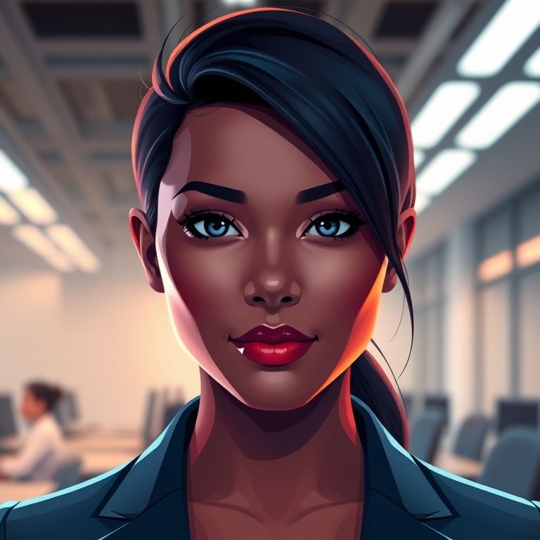 Digital Art Headshot Style