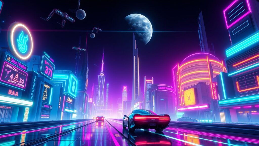 Futuristic wallpaper Style