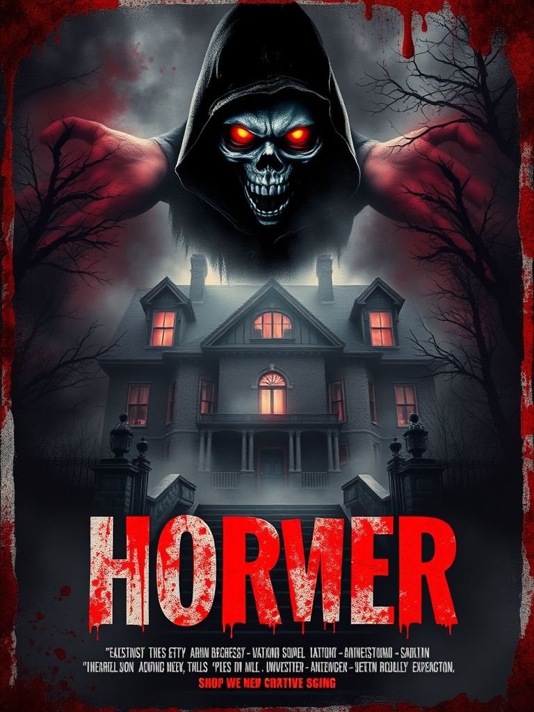 Horror Movie Poster Style