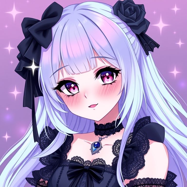Pastel Goth Anime Style