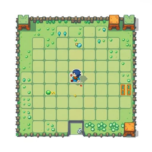 Top-Down Pixel Art Style