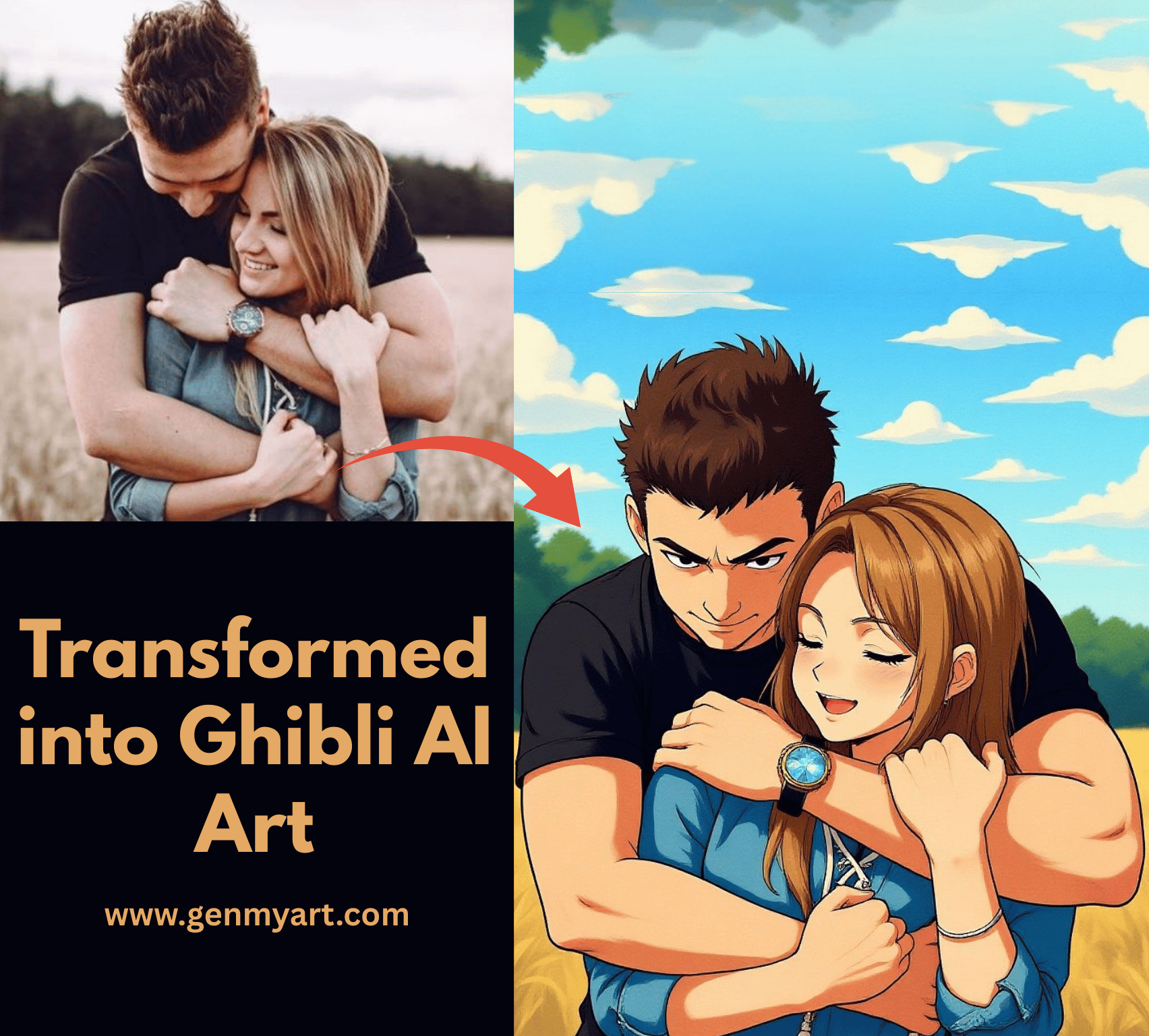 GenMyArt Ghibli AI Art Generator