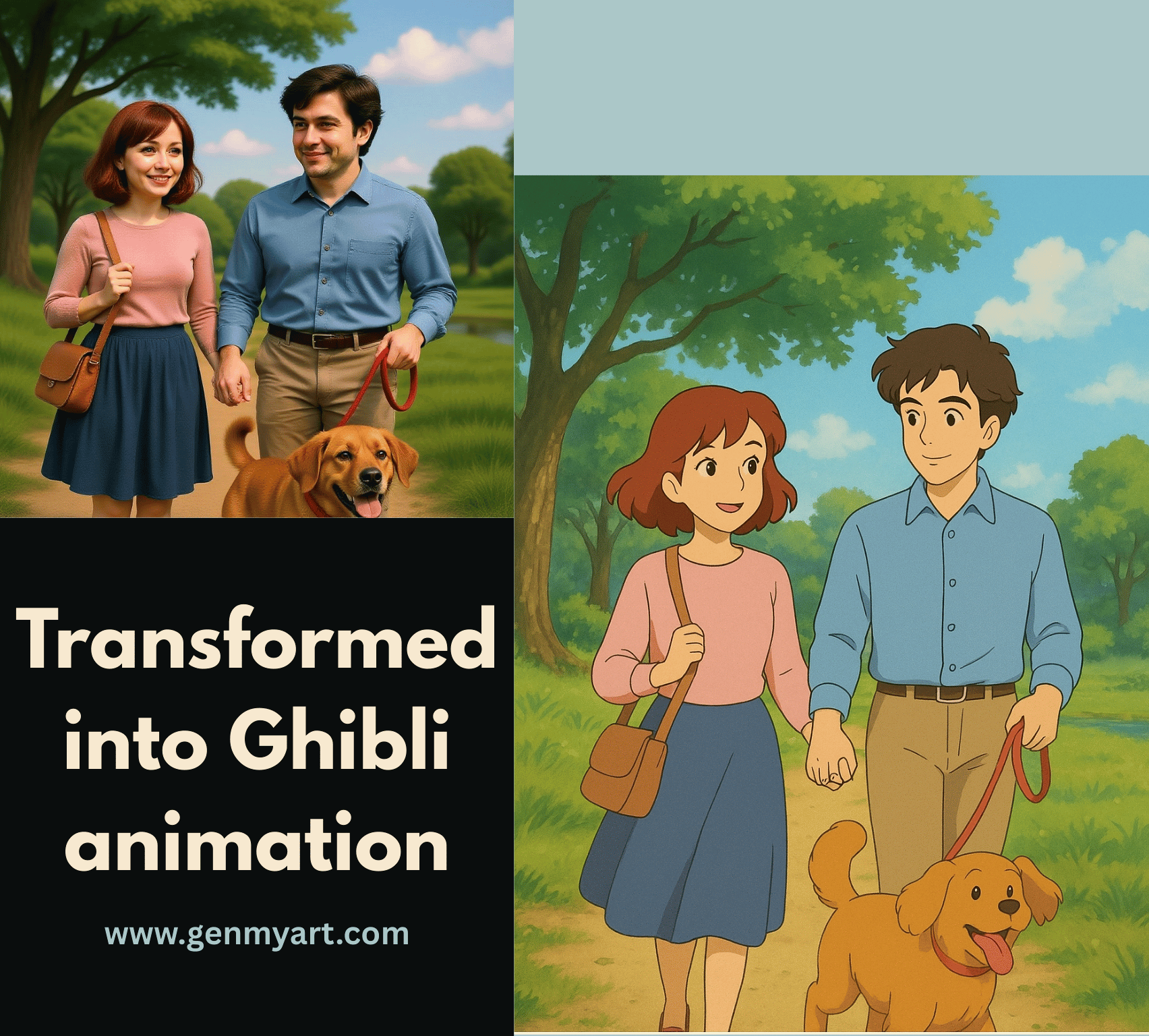 Transformed into Ghibli animation - GenMyArt
